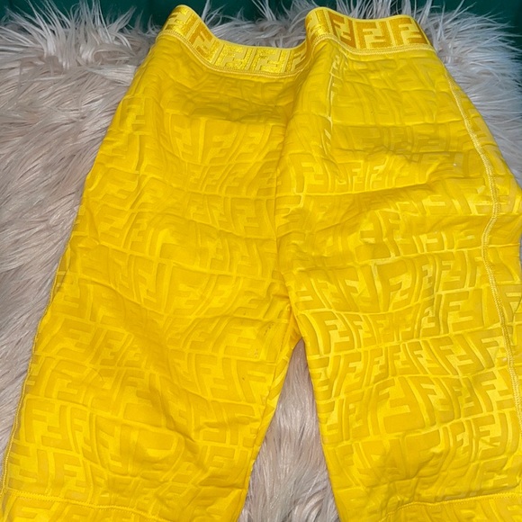 Fendi Pants - Yellow fendi shorts